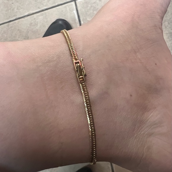 Anklet Kihei Japan K18 Gold 24cm in 6.4g - Picture 8 of 9